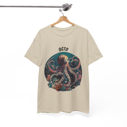 Octopus T-Shirt | Eco-Friendly Ocean Shirt | Marine Life Graphic Tee | Sea Lover Gift | Reef Conservation Clothing