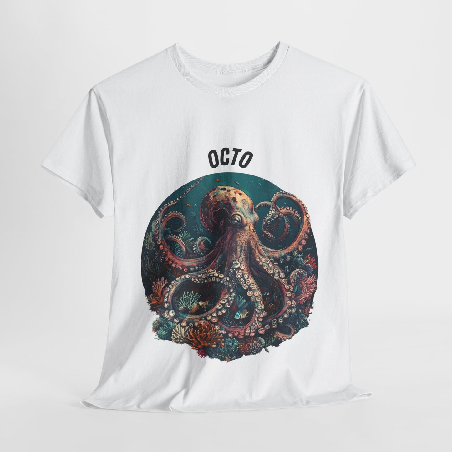 Octopus T-Shirt | Eco-Friendly Ocean Shirt | Marine Life Graphic Tee | Sea Lover Gift | Reef Conservation Clothing