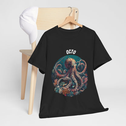 Octopus T-Shirt | Eco-Friendly Ocean Shirt | Marine Life Graphic Tee | Sea Lover Gift | Reef Conservation Clothing