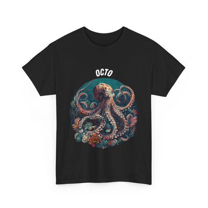 Octopus T-Shirt | Eco-Friendly Ocean Shirt | Marine Life Graphic Tee | Sea Lover Gift | Reef Conservation Clothing