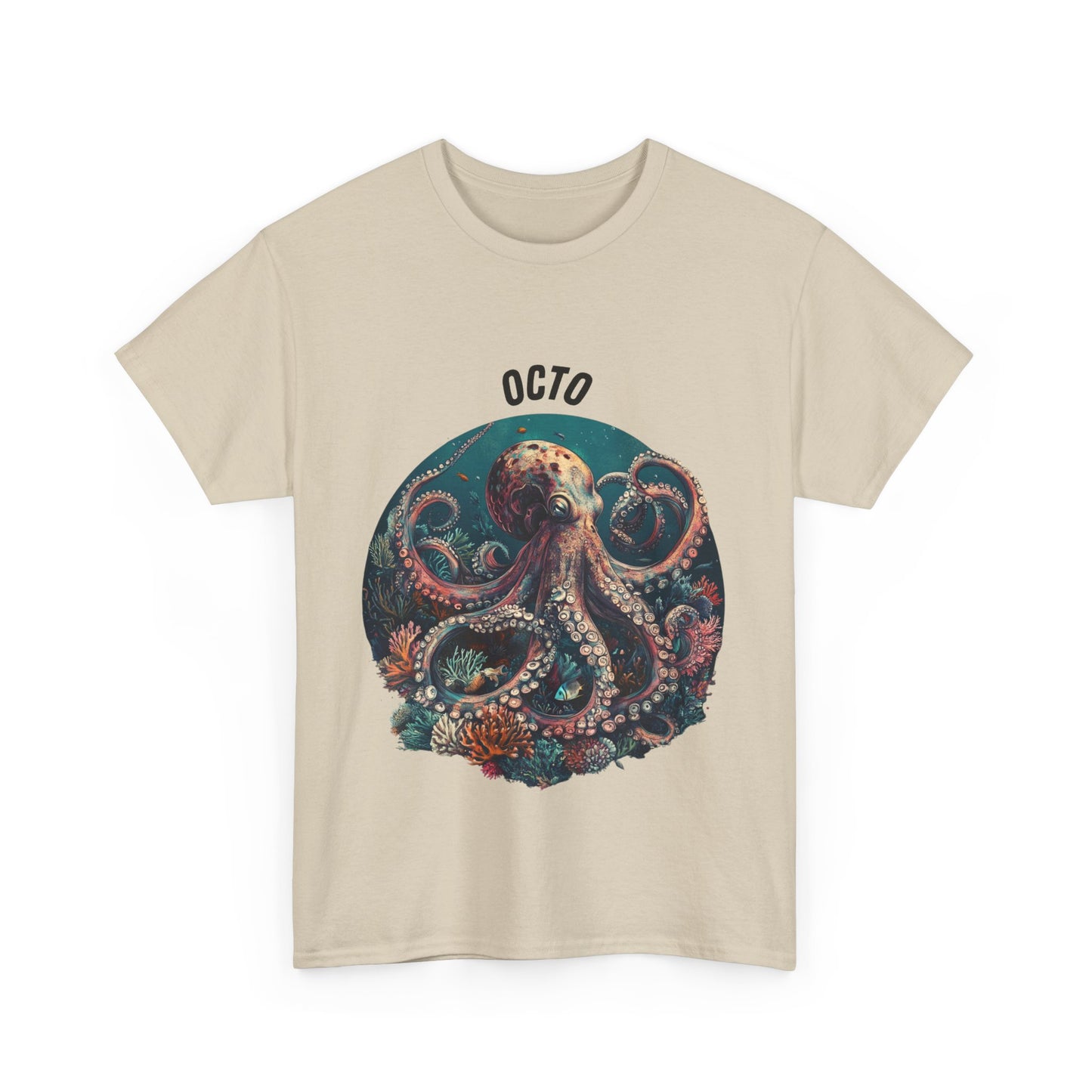 Octopus T-Shirt | Eco-Friendly Ocean Shirt | Marine Life Graphic Tee | Sea Lover Gift | Reef Conservation Clothing